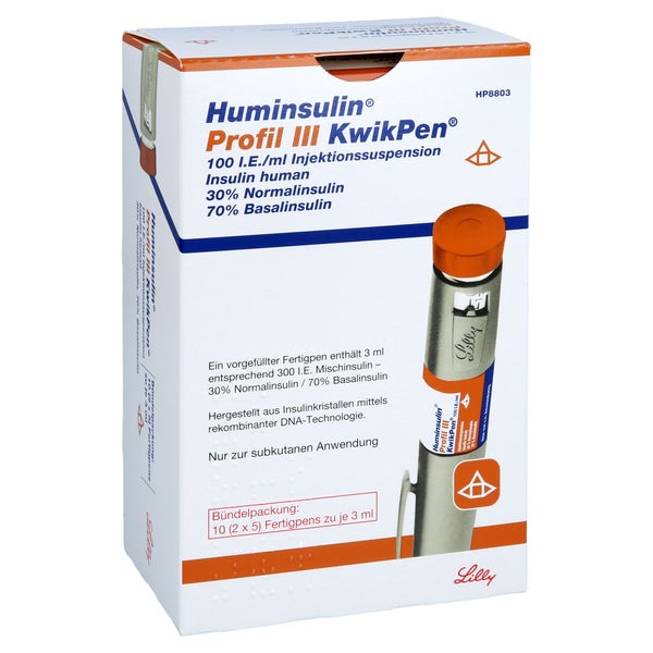HUMINSULIN Profil III KwikPen Injektionssuspension 10 St