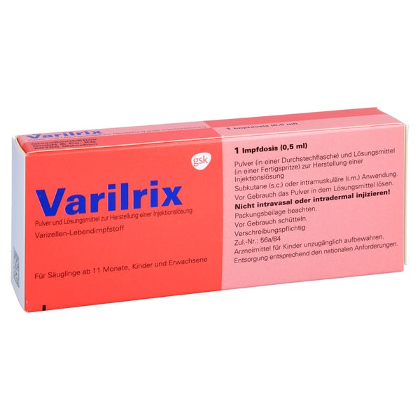 VARILRIX Fertigspritze Plv.u.LM z.Her.e.Inj.-Lsg. 1 St