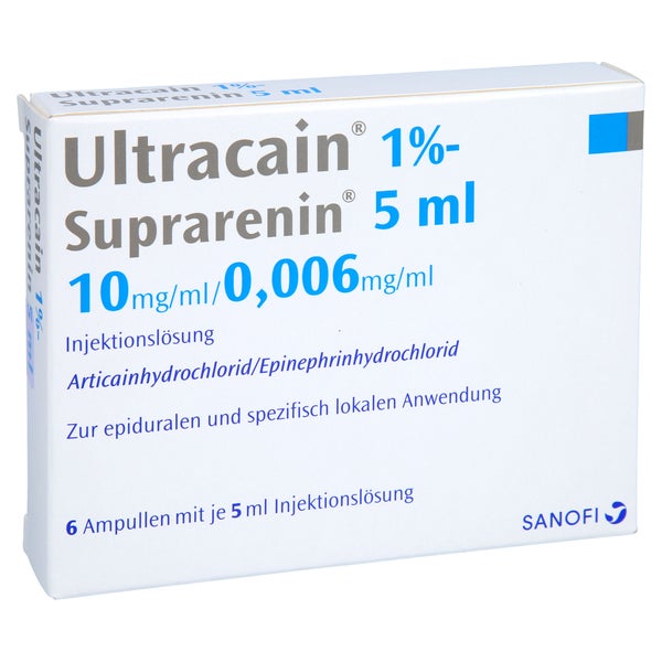 Ultracain 1% Suprarenin 5 ml Ampullen 6X5 ml