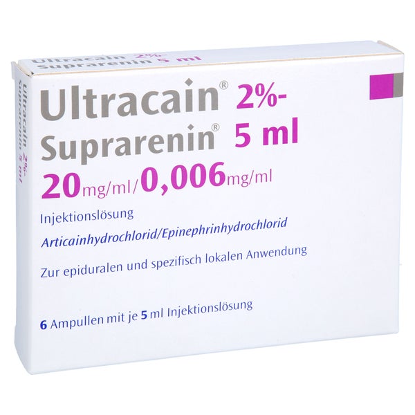 ULTRACAIN 2% Suprarenin 5 ml Inj.-Lösung i.e.Amp. 6X5 ml
