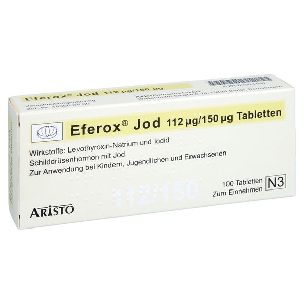 Eferox Jod 112 µg/150 µg Tabletten 100 St