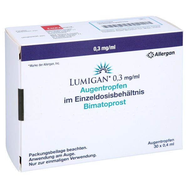 LUMIGAN 0,3 mg/ml Augentropfen im Einzeldosisbeh. 30X0,4 ml