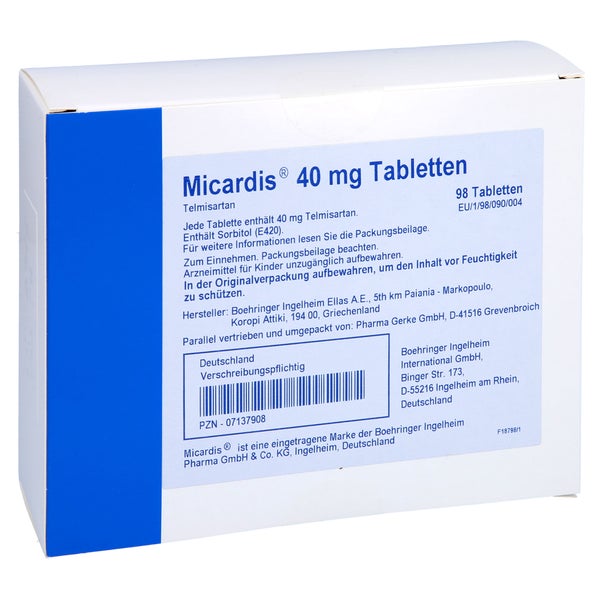 Micardis 40 mg Tabletten 98 St