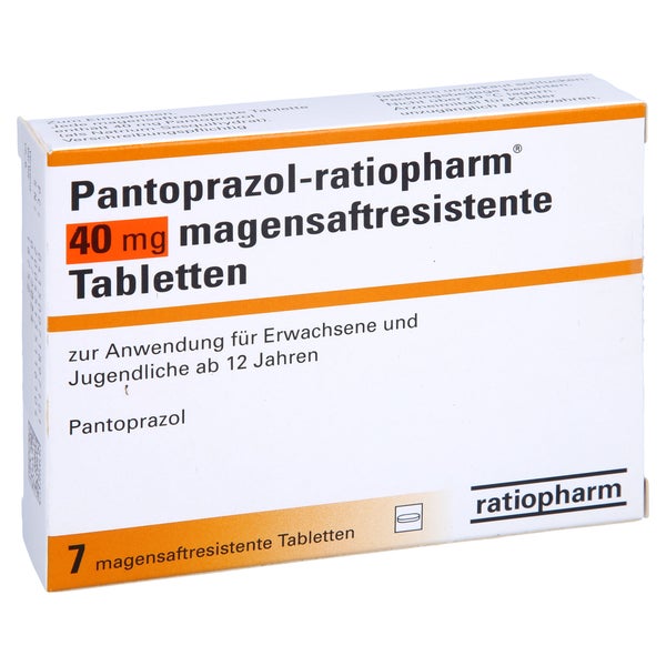 PANTOPRAZOL-ratiopharm 40 mg magensaftr.Tabletten 7 St