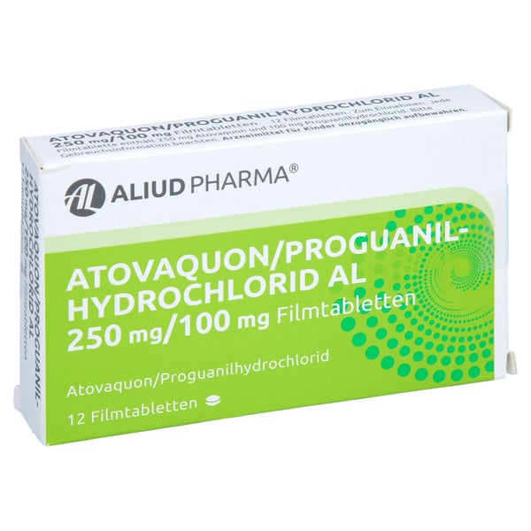 ATOVAQUON/Proguanilhydrochlorid AL 250mg/100mg FTA 12 St