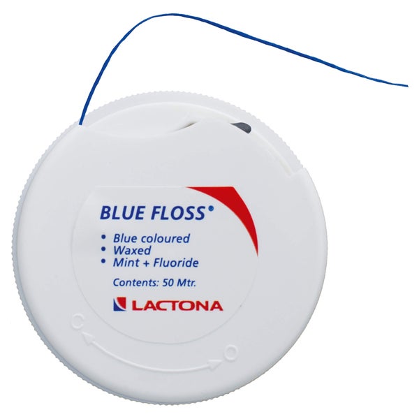 Lactona Blue Floss 50 m gewachst blau mi 1 St