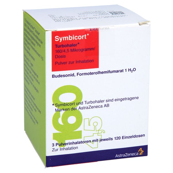 SYMBICORT Turbohaler 160/4,5 µg/Dosis 120 ED 3 St