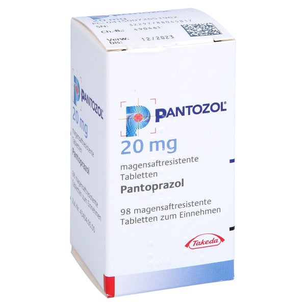 PANTOZOL 20 mg magensaftresistente Tabletten 98 St