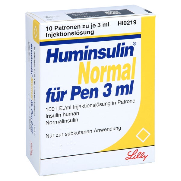 HUMINSULIN Normal Patrone 10X3 ml 10X3 ml