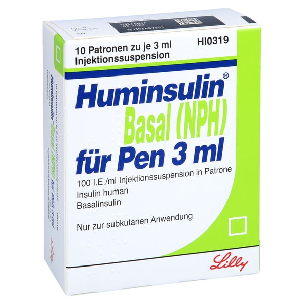 HUMINSULIN Basal NPH Patrone 10X3 ml 10X3 ml