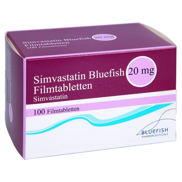 SIMVASTATIN Bluefish 20 mg Filmtabletten 100 St