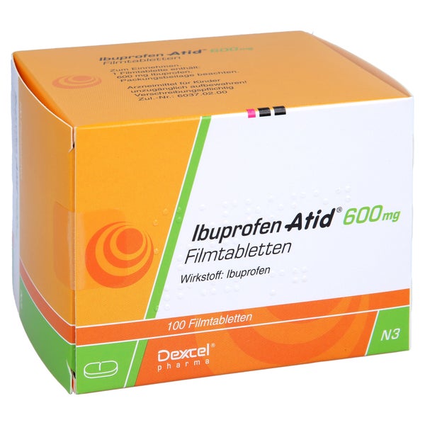 Ibuprofen Atid 600 mg Filmtabletten 100 St