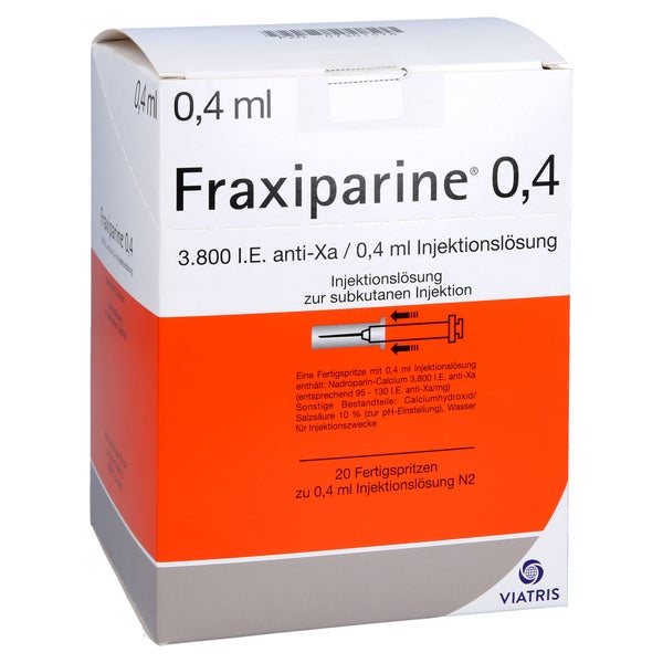 FRAXIPARINE 0,4 ml Injektionslösung i.e.Fertigspr. 20X0,4 ml