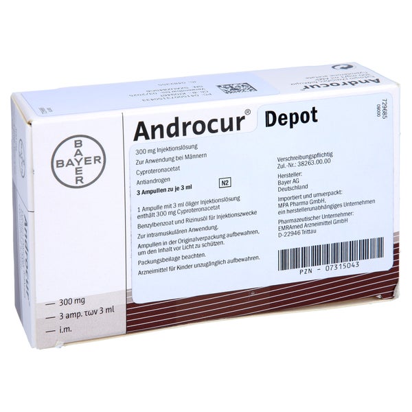 Androcur Depot Injektionslösung 3X3 ml