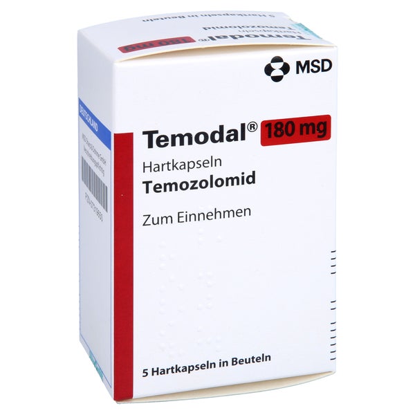 Temodal 180 mg Hartkapseln in Beuteln 5 St