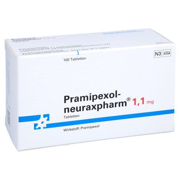 Pramipexol-neuraxpharm 1,1 mg Tabletten 100 St
