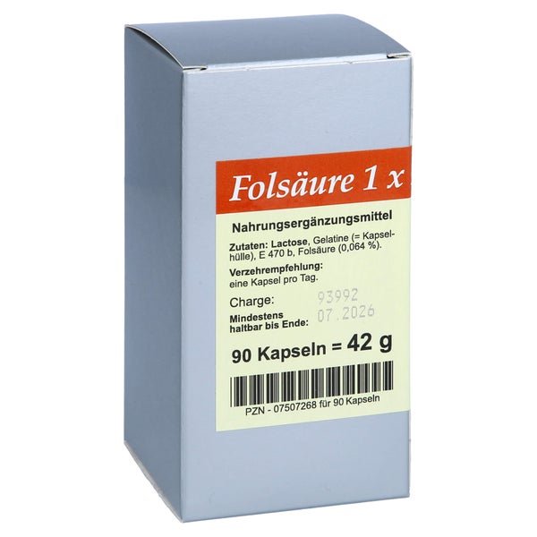 Folsäure 1X1 pro Tag Kapseln 90 St