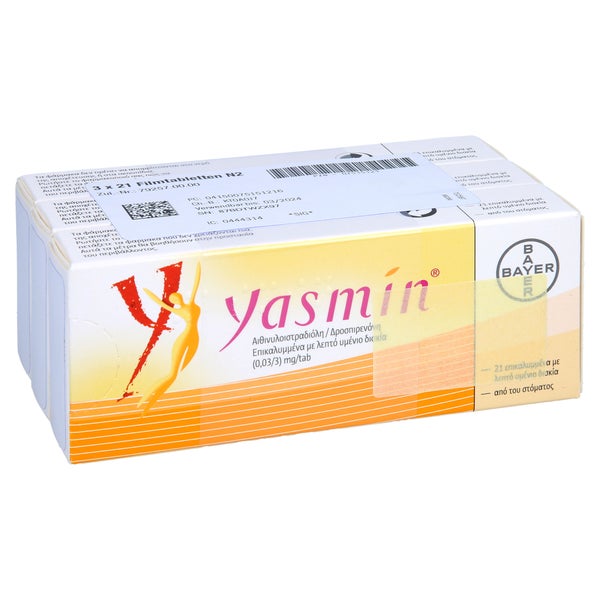Yasmin Filmtabletten 3X21 St