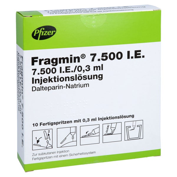 FRAGMIN 7.500 I.E. Inj.-Lsg.i.e.FS.m.Sich-Sys. 10 St