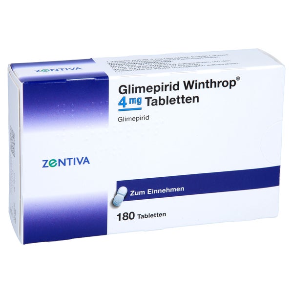 Glimepirid Winthrop 4 mg Tabletten 180 St