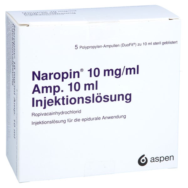 Naropin 10 Mg/ml Amp. Injektionslösung 5X10 ml