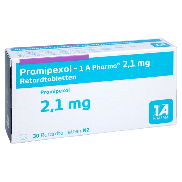 PRAMIPEXOL-1A Pharma 2,1 mg Retardtabletten 30 St