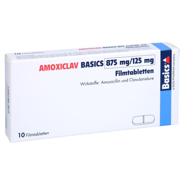 AMOXICLAV BASICS 875 mg/125 mg Filmtabletten 10 St
