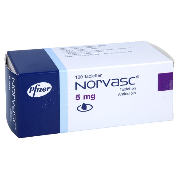 Norvasc 5 mg Tabletten B 100 St