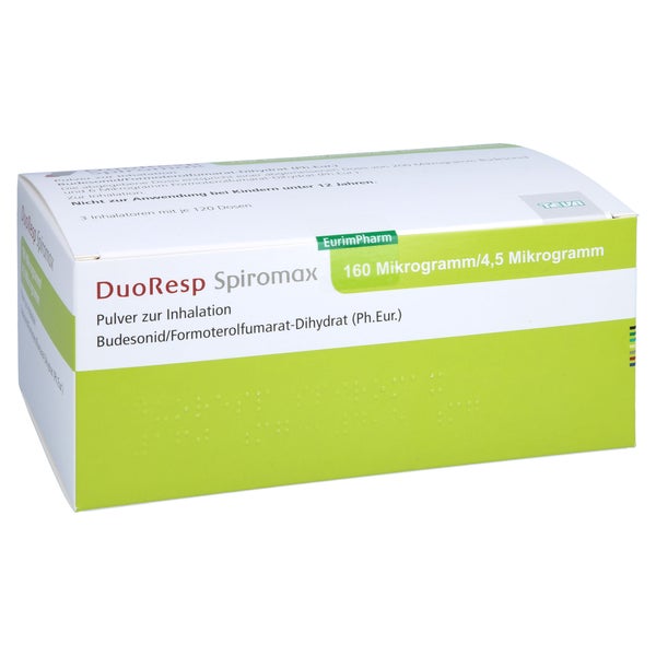 DUORESP Spiromax 160µg/4,5µg/Dosis 3x120ED Inh.-P. 3 St