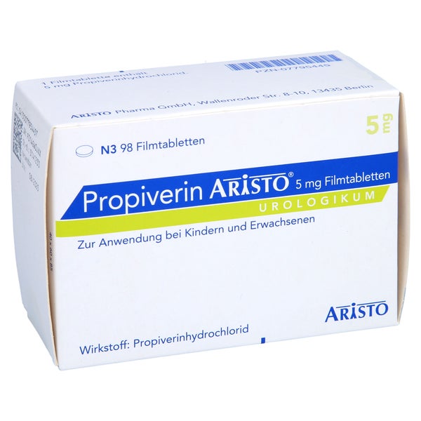 Propiverin Aristo 5 mg Filmtabletten 98 St