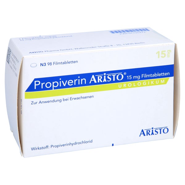 Propiverin Aristo 15 mg Filmtabletten 98 St