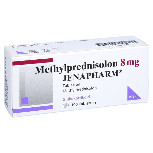 METHYLPREDNISOLON 8 mg Jenapharm Tabletten 100 St