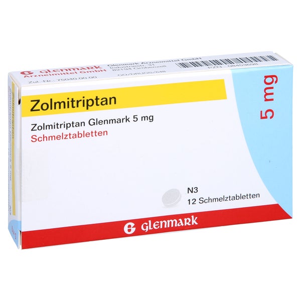 ZOLMITRIPTAN Glenmark 5 mg Schmelztabletten 12 St