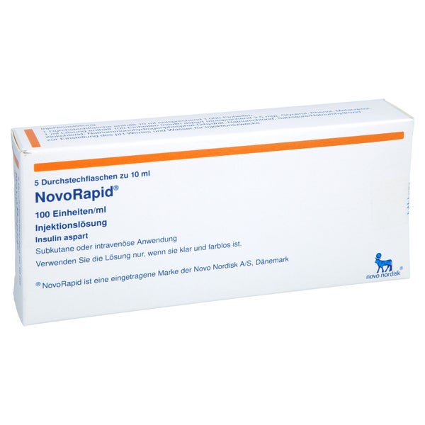 NOVORAPID 100 E/ml Injektionslösung i.e.Dsfl. 5X10 ml