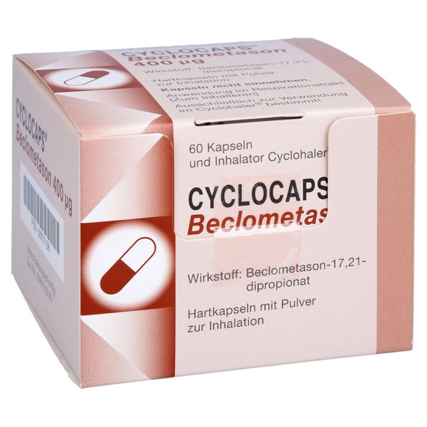 CYCLOCAPS Beclometason 400 µg Inh.Kaps.+Cyclohaler 60 St