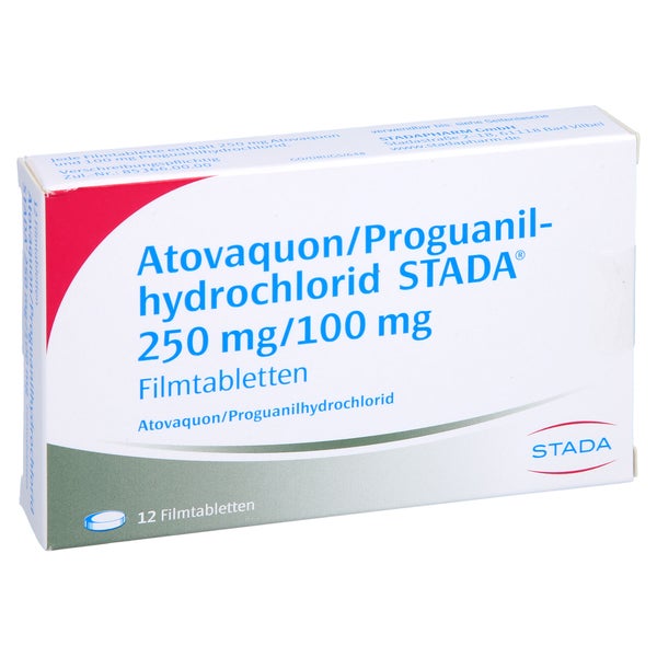 ATOVAQUON/Proguanilhydrochlorid STADA 250mg/100mg 12 St