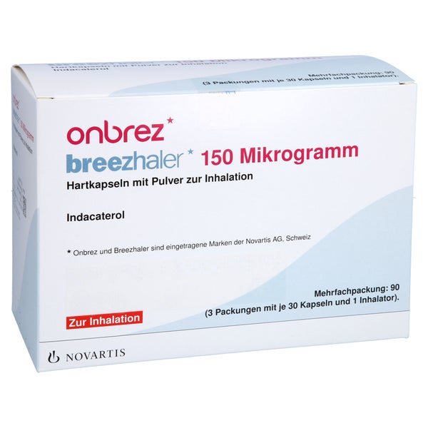 ONBREZ Breezhaler 150 µg Hartkaps.m.Plv.z.Inhal. 3X30 St