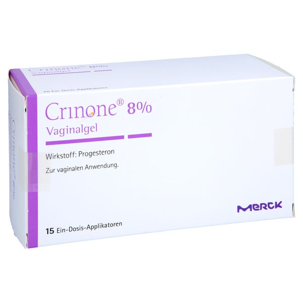 Crinone 8% Applikatoren Vaginalgel 1X15 St