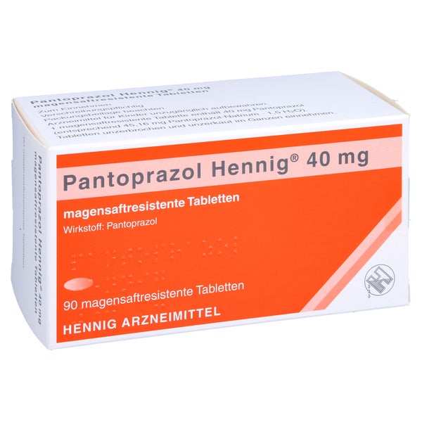 PANTOPRAZOL Hennig 40 mg magensaftres.Tabletten 90 St