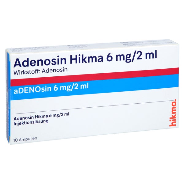 Adenosin Hikma 6mg/2 ml 10 St