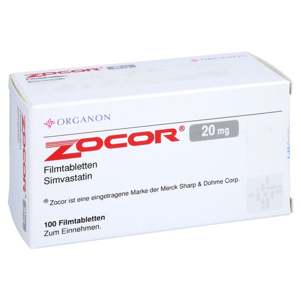 Zocor 20 mg Filmtabletten 100 St