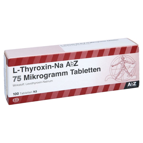 L-THYROXIN-Na AbZ 75 Mikrogramm Tabletten 100 St