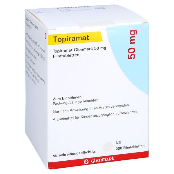 Topiramat Glenmark 50 mg Filmtabletten 200 St