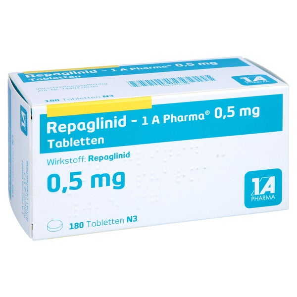 Repaglinid-1a Pharma 0,5 mg Tabletten 180 St