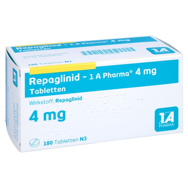 Repaglinid-1a Pharma 4 mg Tabletten 180 St