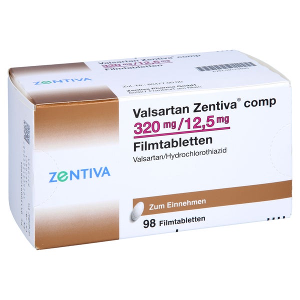 VALSARTAN Zentiva comp.320 mg/12,5 mg Filmtabl. 98 St