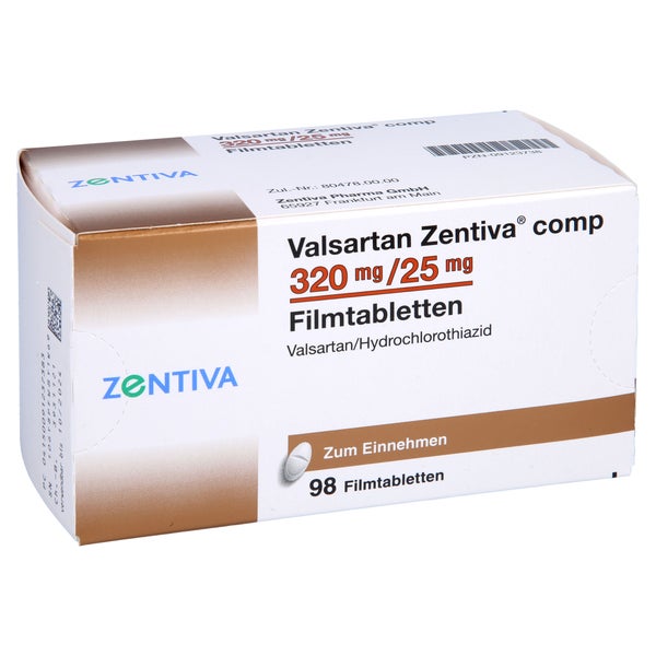VALSARTAN Zentiva comp.320 mg/25 mg Filmtabletten 98 St