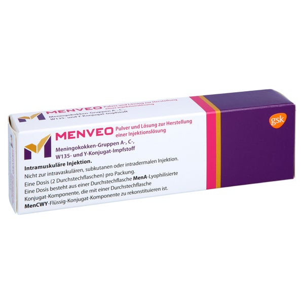 MENVEO Trockensubstanz mit Lösungsmittel 0,5 ml