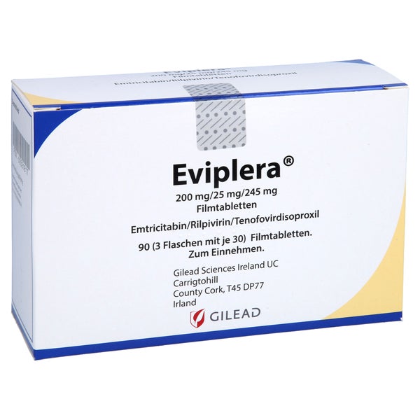 EVIPLERA 200 mg/25 mg/245 mg Filmtabletten 3X30 St