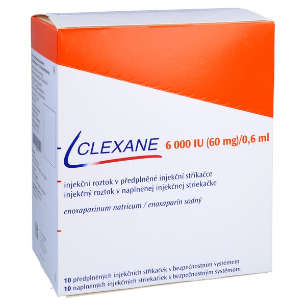 CLEXANE 6.000 I.E. 60mg/0,6ml ILO F.Sp.+Sich-Sys. 10 St